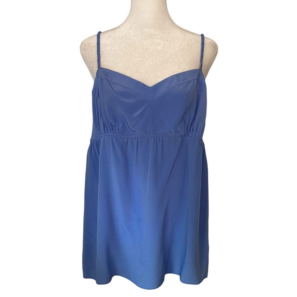 Lilly Pulitzer periwinkle blue silk tank top size M